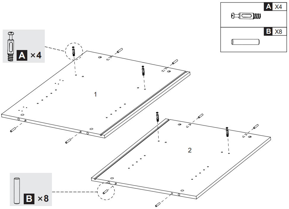 DEVAISE ADYJ002 Black Accent Storage Cabinets - 10