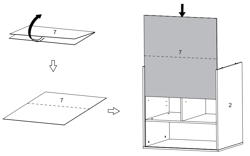 DEVAISE ADYJ002 Black Accent Storage Cabinets - 14
