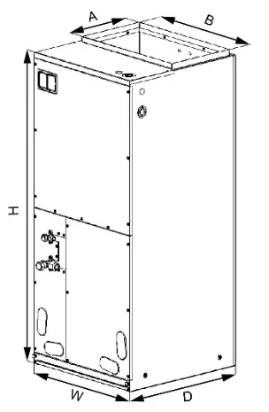GREE FLEXX24HP230V1BH Central Ducted Hyper Heat Pump AC -
