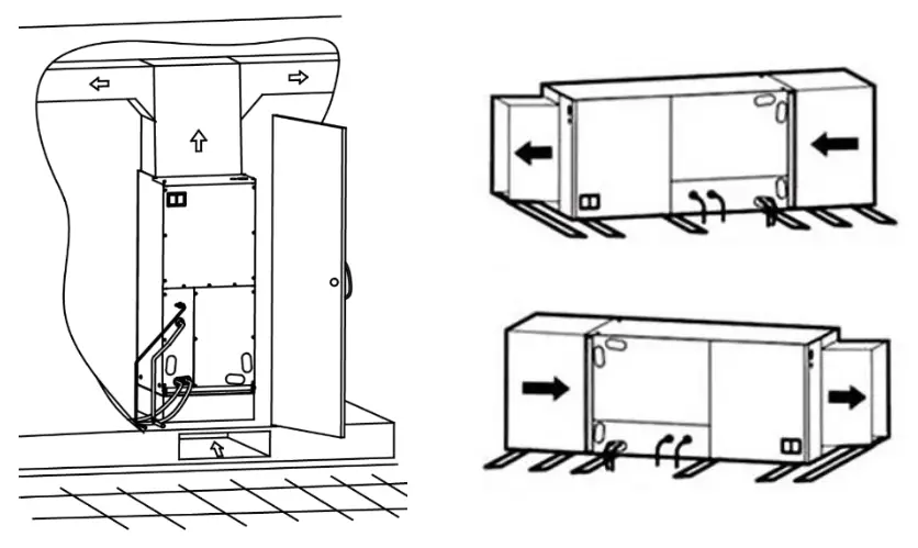 GREE FLEXX24HP230V1BH Central Ducted Hyper Heat Pump AC - Ductwork