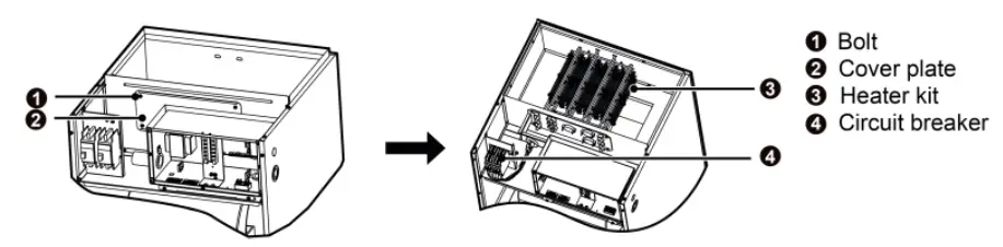 GREE FLEXX24HP230V1BH Central Ducted Hyper Heat Pump AC - Electric Heater