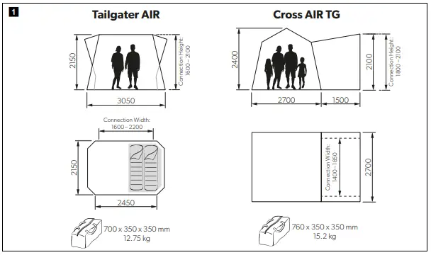 Kampa 10000411167 Cross Air TG Bus Awning-fig7