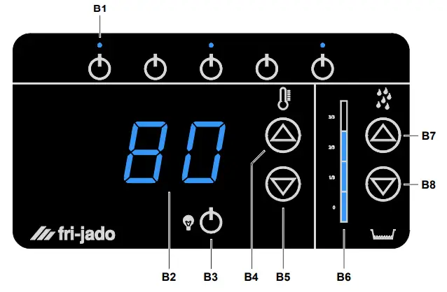 fri jado 9123930 HD Series Food SafeSaver - control panel