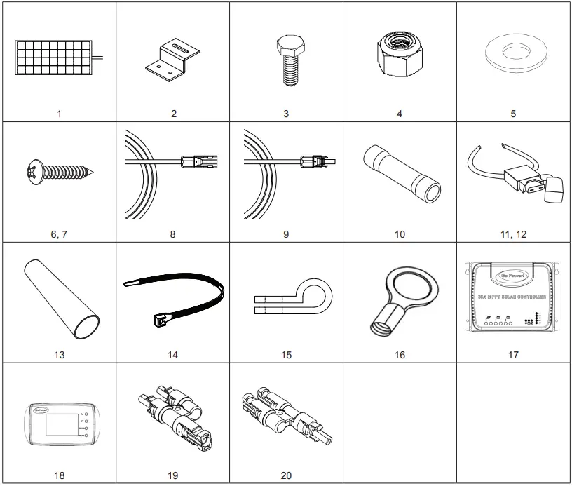 DOMETIC GP ECLIPSE 190 Eclipse 190 W 30A MPPT Controller Solar Kit - GENERAL INFORMATION