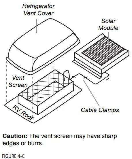DOMETIC GP ECLIPSE 190 Eclipse 190 W 30A MPPT Controller Solar Kit - REFRIGERATOR VENT 2