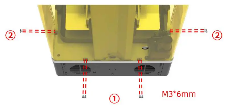 ANYCUBIC Photon M3 Max Exceptionally Large Resin Printer User Manual - Install the back cover
