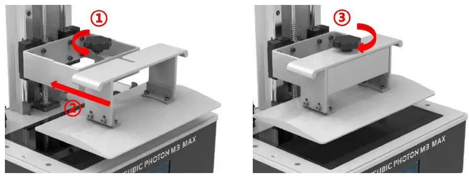 ANYCUBIC Photon M3 Max Exceptionally Large Resin Printer User Manual - Install the printing platform