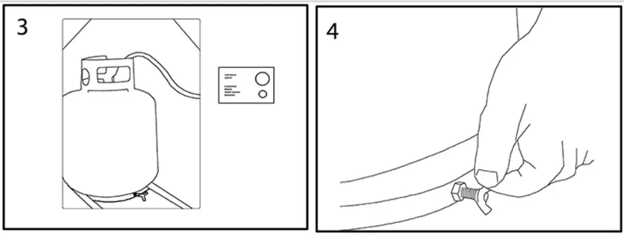 XBRAND NY9856 Propane Firepit Table - fig 1