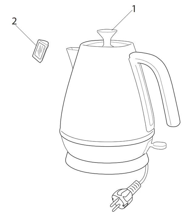 De Longhi KBIN2001.W Distinta Moments Kettle