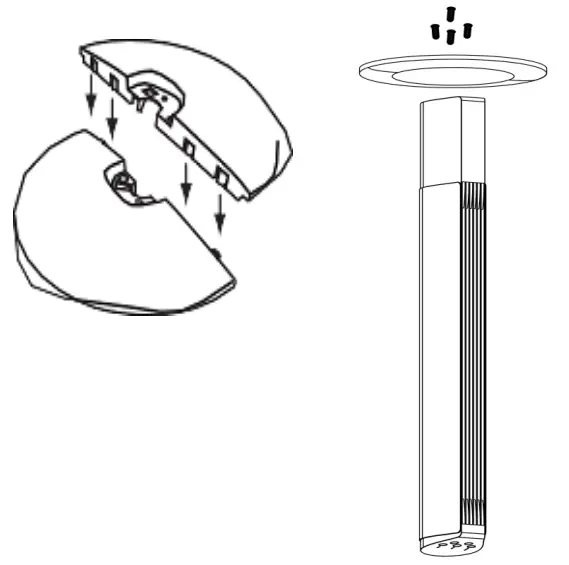 Goldair GCTF110 110cm Tower Fan - Components 1