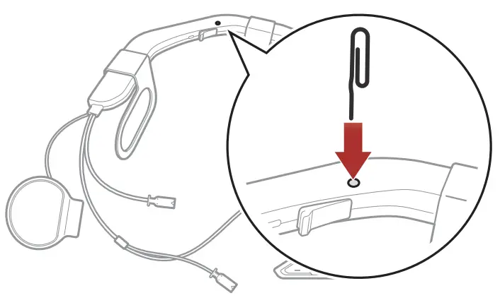 SENA ACS 10 Arai Quantic Helmet -Fault Reset