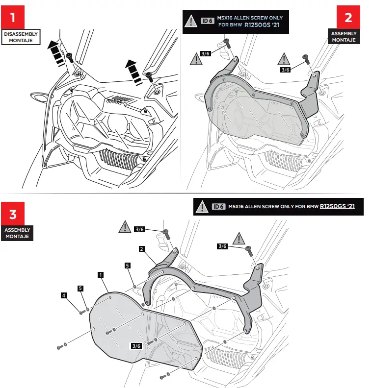 Puig REF 20814 Motorbike Headlight Protector - fig