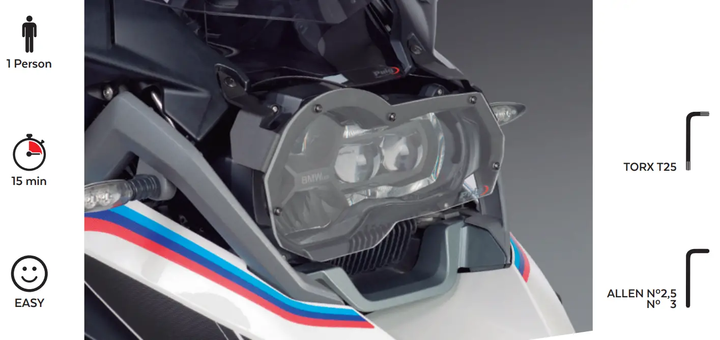 Puig REF 20814 Motorbike Headlight Protector