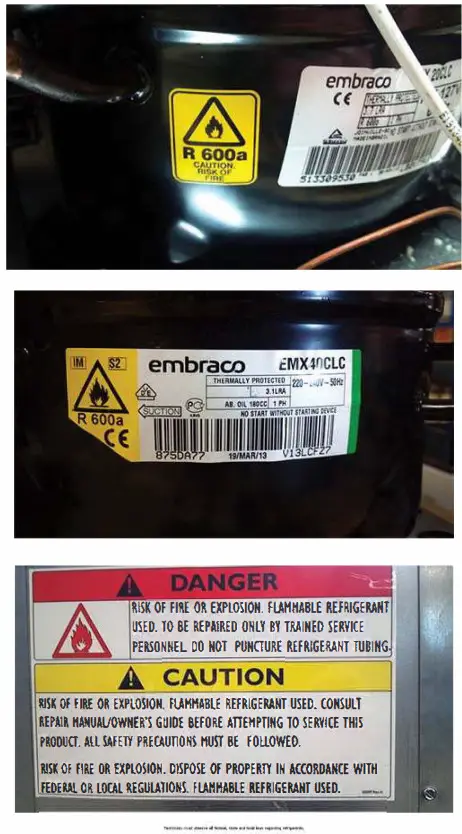 Marvel MPRF424 24 in Professional Built in Refrigerator Freezer - 4