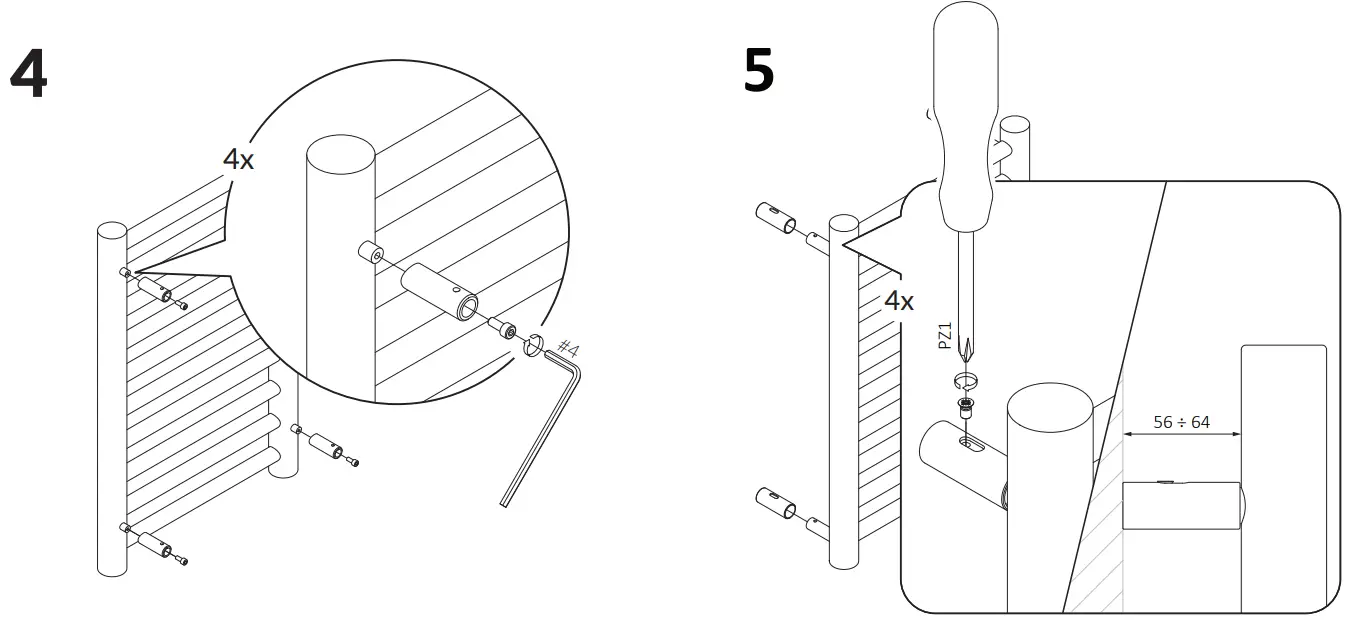 TERMA 3454BTU Rolo Towel Rail-fig7