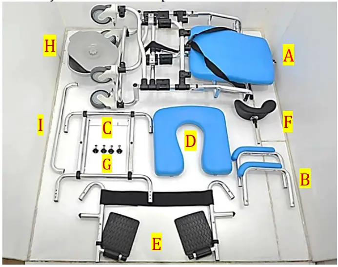 Platinum Health PHS1000 LAGUNA Reclining Shower and Toilet Chair -