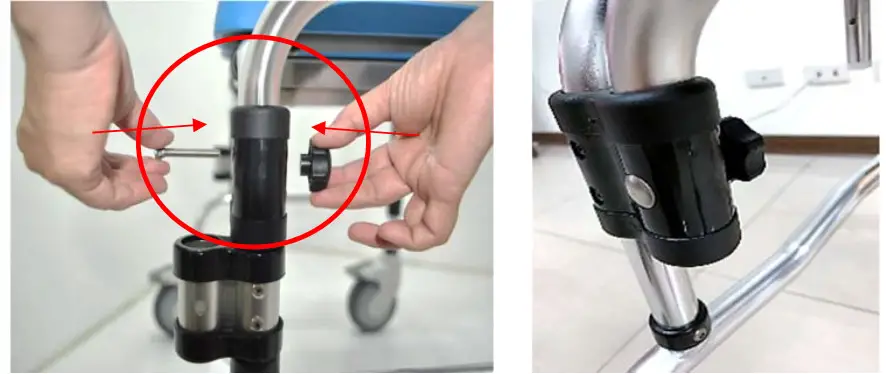 Platinum Health PHS1000 LAGUNA Reclining Shower and Toilet Chair -Step 4.