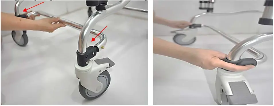 Platinum Health PHS1000 LAGUNA Reclining Shower and Toilet Chair -Step 6