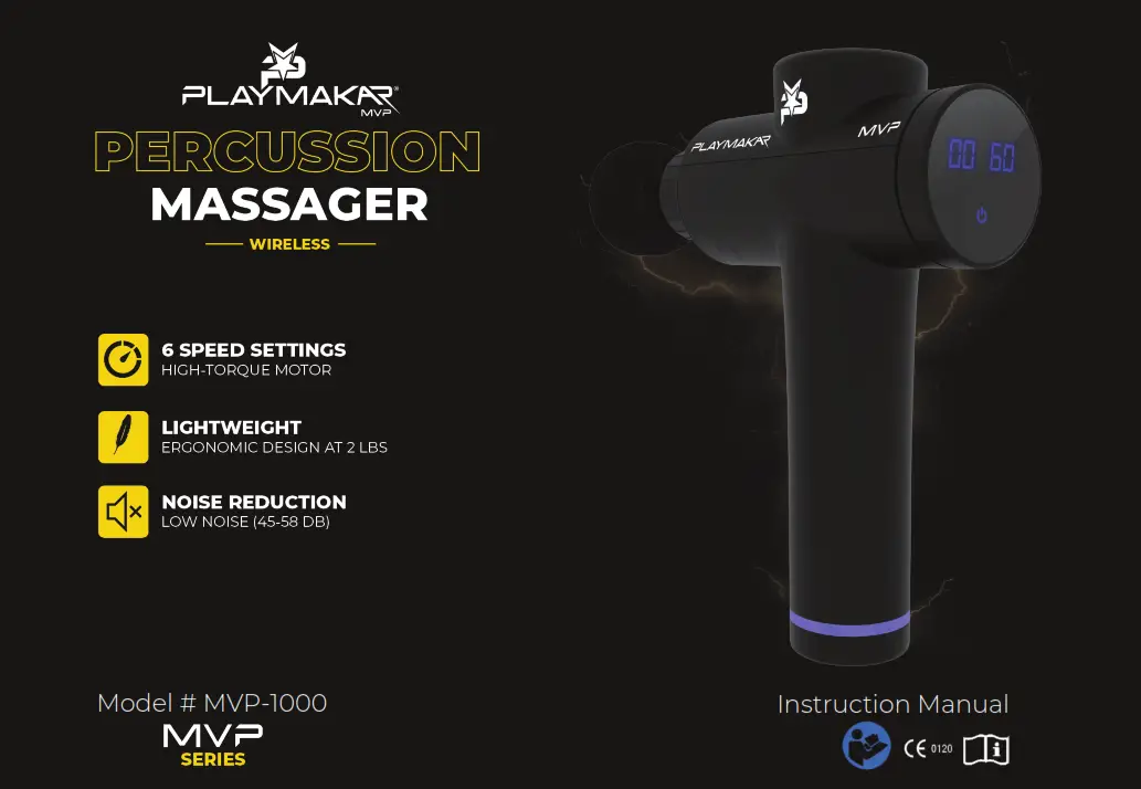 PlayMakar MVP Percussion Wireless Massager MVP-1000