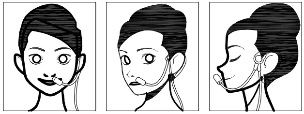 komwell YK1001BX Portable Oxygen Gen - headset use