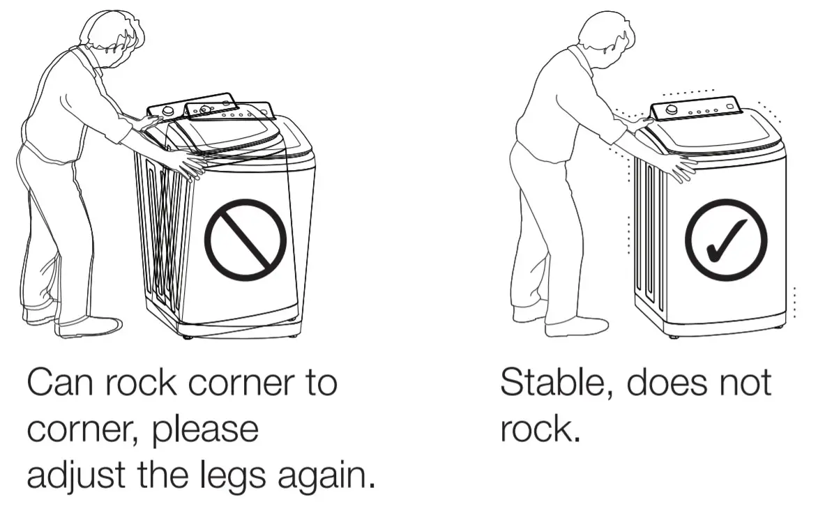 SIMPSON Washing Machine - LEVELLING6