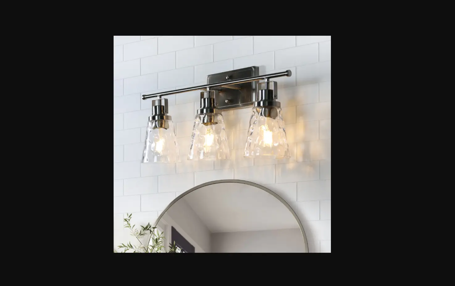 Exbrite Lwsvl1307bx 24-in 3-light Matte Black Industrial Vanity Light Instruction Manual