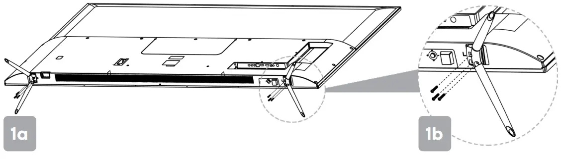 kogan KALED70UN8910SGA 8 Series 70 4K UHD HDR LED Smart TV -Stand assembly