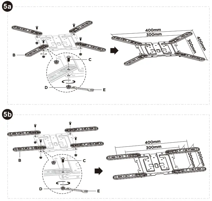 MULTIBRACKETS M VESA Flip Down Large Wall Mount - Product Overview 10