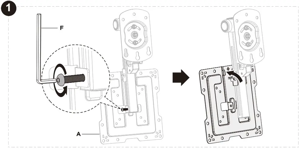 MULTIBRACKETS M VESA Flip Down Large Wall Mount - Product Overview 4