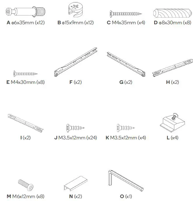 SHANGRI-LA SLNS2DREWA 2 Drawer Night Stand Edinburgh Collection-2