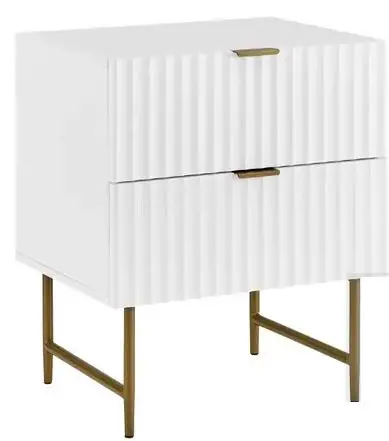 SHANGRI-LA SLNS2DREWA 2 Drawer Night Stand Edinburgh Collection