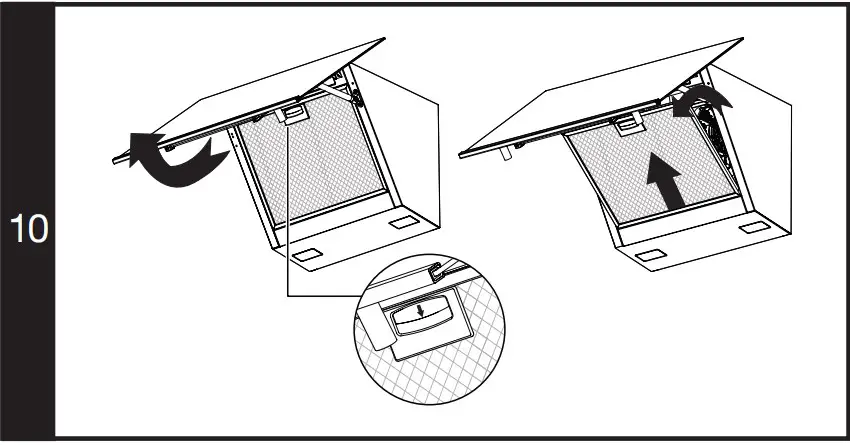 Hanging, aligning and fixing the hood
