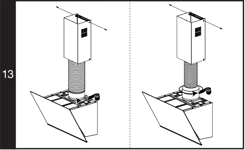 Fixing the chimney sheets