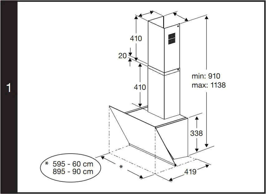 Product dimensions
