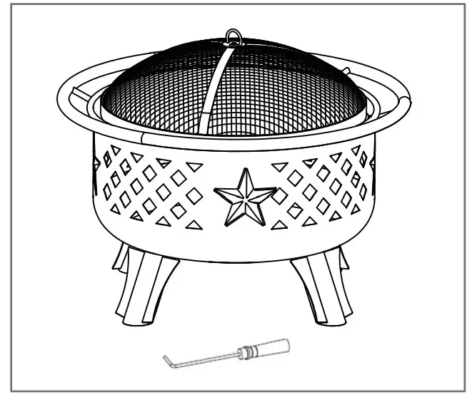 bond 52303 30 Inch Texas Fire Pit - CONTENTS5