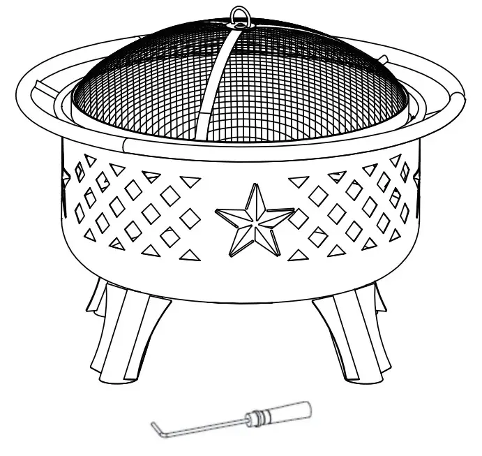 bond 52303 30 Inch Texas Fire Pit