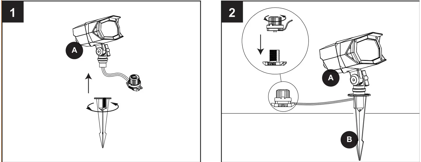 Harbor Breeze ZDL1148-LED27K8027 LED Flood Light - INSTALLATION OVERVIEW