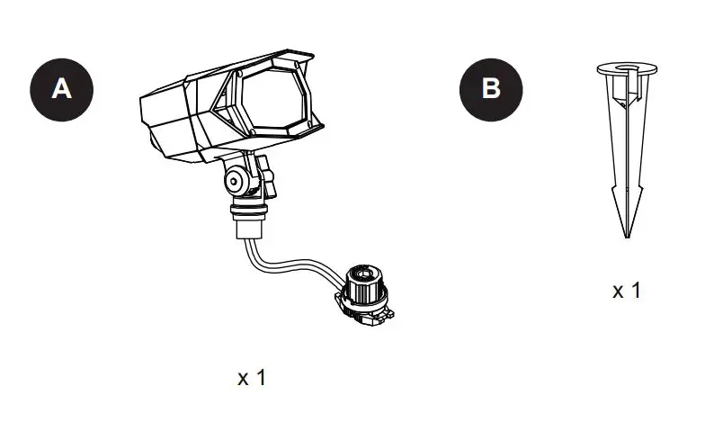 Harbor Breeze ZDL1148-LED27K8027 LED Flood Light - PACKAGE CONTENTS