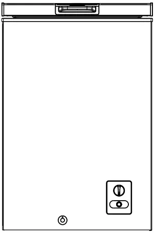 Kalamera KCF-100 Compact Deep Freestanding Freezer-fig1