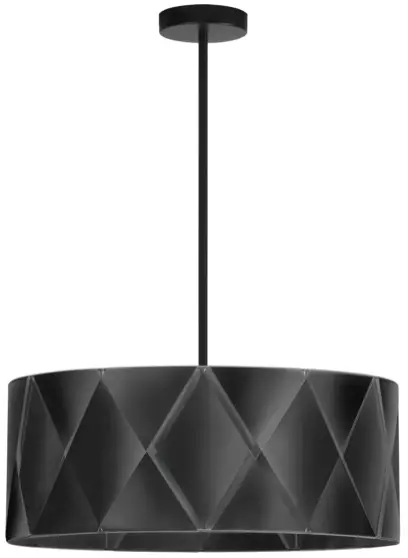 Dainolite PYA-304C-MB-BK 4-Light Black Modern/Contemporary Chandelier