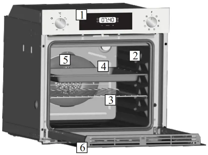 HOOVER 300 HOC3158IN Stainless steel Oven - Product Description