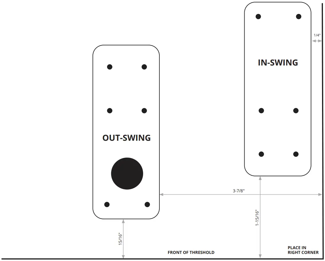 Upper Jamb and Threshold Template