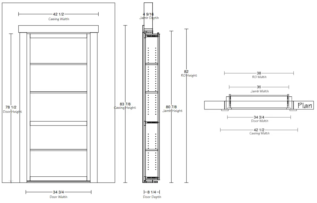 Upper Jamb and Threshold Template