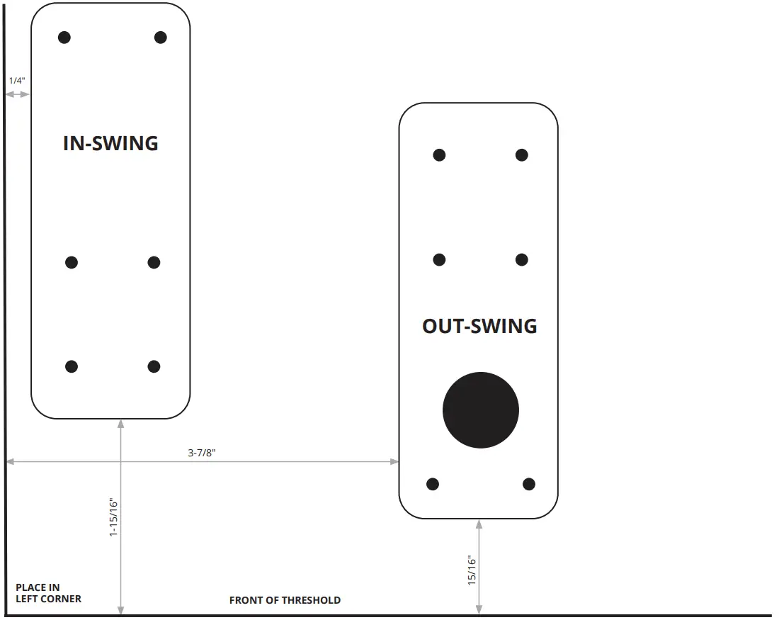 Upper Jamb and Threshold Template