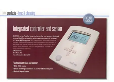 KMC CONTROLS BAC-12xxxx FlexStat Controllers Sensors - fig 22