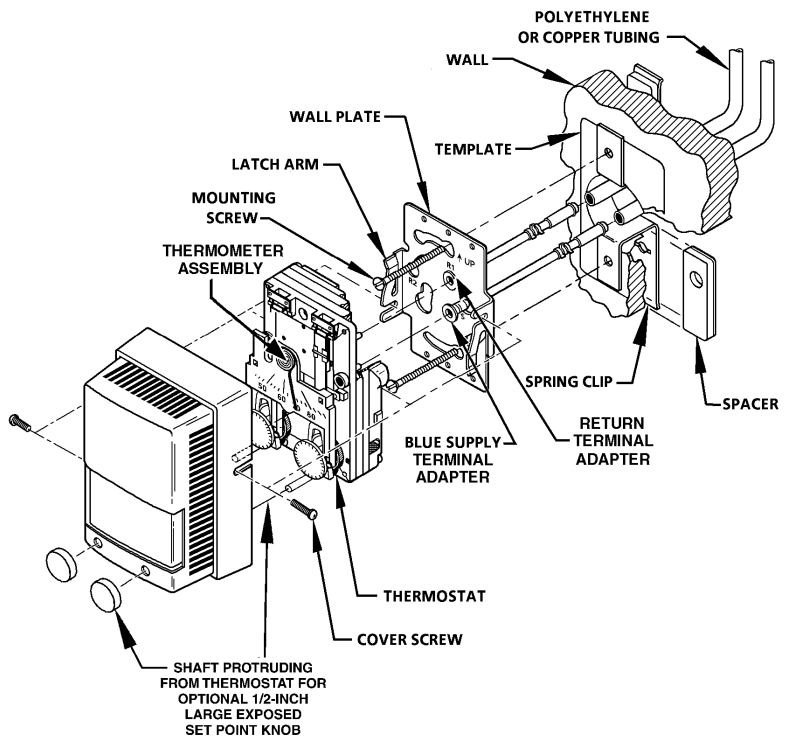 SIEMENS TH192 HC Heating Cooling Room Thermostat