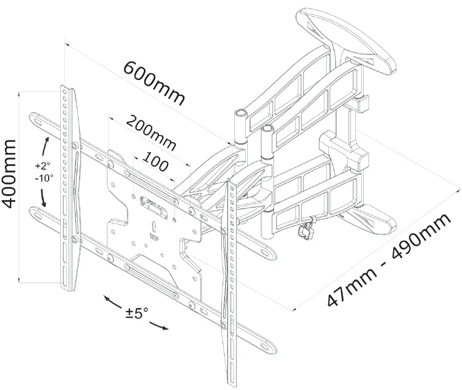 Neomounts-LED-W550-TV-Wall-Mount-fig-1