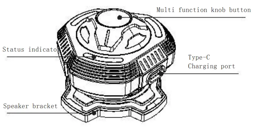 Pinneng H2R Helmet Speaker - Fig 1