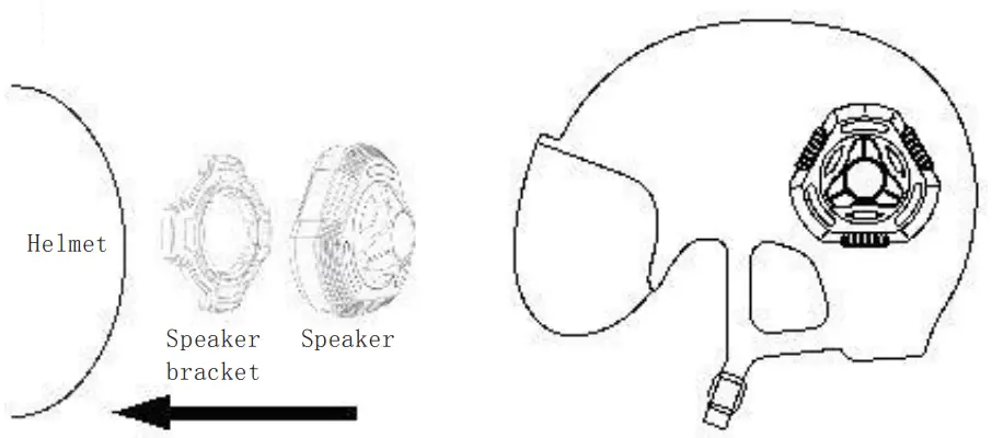 Pinneng H2R Helmet Speaker - Fig 2