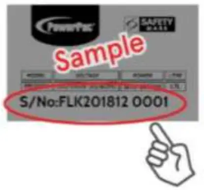 PowerPac PPJ2016 0 6L Kettle Jug - serial number